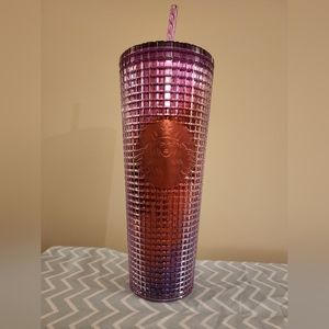 Starbucks tumbler Venti multi-coloured grid